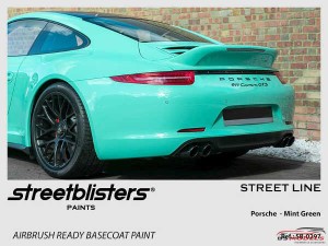 SB300297 Porsche Mint Green Paint Material