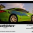 SB300308 Fast & Furious Mitsubishi Eclips Green Paint Material