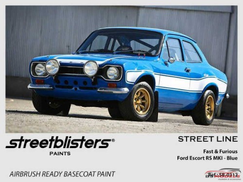 SB300312 Fast & Furious Ford Escort RS MKI Blue Paint Material
