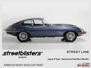 SB300350 Jaguar E-Type Opalescent Dark Blue Metallic Paint Material