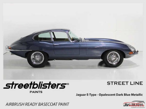 SB300350 Jaguar E-Type Opalescent Dark Blue Metallic Paint Material