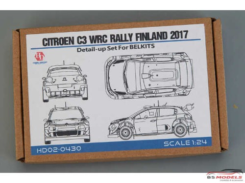 HD020430 Citroen C3 WRC  Rally Finland 2017 Detail -up set fot Belkits Multimedia Accessoires