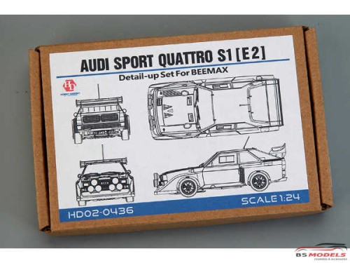 HD020436 Audi Sport Quattro S1 (E2)  Detail-up set for Beemax/NuNu Multimedia Accessoires