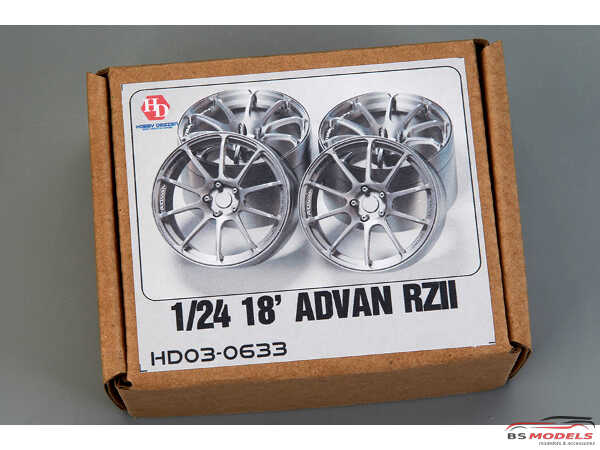 HD030633 18 inch Advan RZII Wheels (no tires) Resin Accessoires