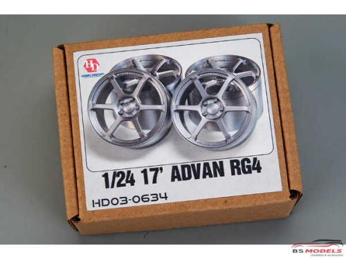 HD030634 17 inch Advan RG4 Wheels (no tires) Resin Accessoires