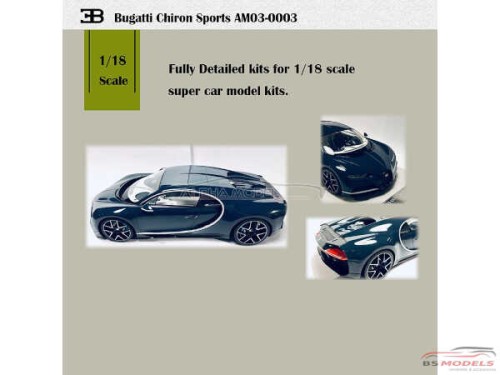 AM030003 Bugatti Chiron Sport Full resin kit Multimedia Kit