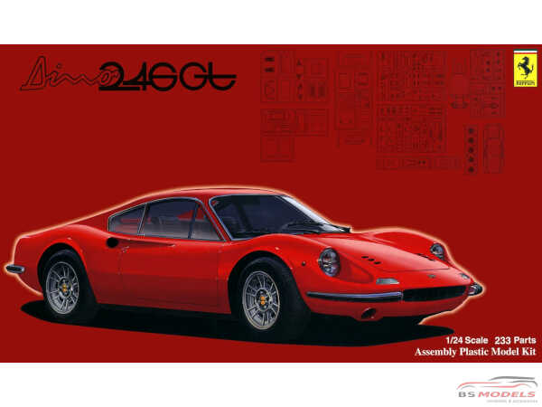 FUJ12652 Ferrari Dino 246GT (early/late type) Plastic Kit