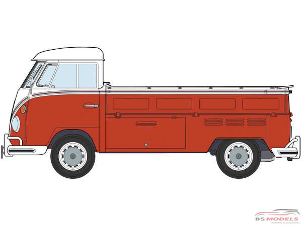 HAS20556 Volkswagen Type 2 Pick up Red/White color Plastic Kit