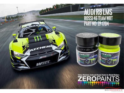 ZP1704 Rossi 46 WRT Audi R8 LMS Paint set (2x30ml) Paint Material