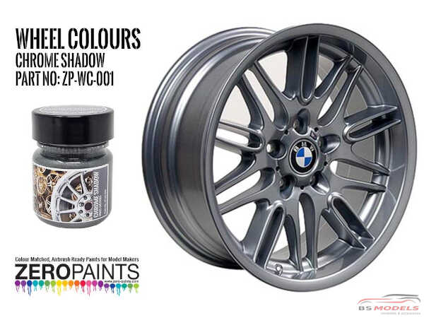 ZPWC001 Wheel colour range - Chrome Shadow  30ml Paint Material