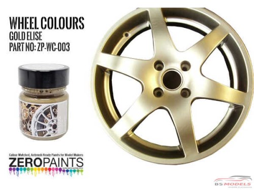 ZPWC003 Wheel colour range - Gold Elise  30ml Paint Material
