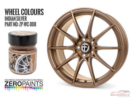 ZPWC008 Wheel colour range - Indian Silver  30ml Paint Material