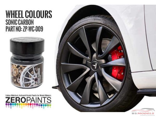 ZPWC009 Wheel colour range - Sonic Carbon  30ml Paint Material