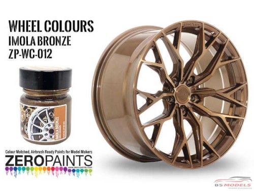 ZPWC012 Wheel colour range - Imola Bronze  30ml Paint Material
