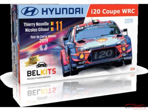 BEL014 Hyundai i20 Coupe WRC Tour de Corse 2019  Neuville / N. Gilsoul Plastic Kit