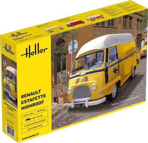 HEL80740 Renault Estafette Highroof Plastic Kit