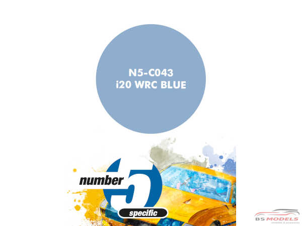 N5C043 Hyundai i20 WRC Blue  (for BEL-014) Paint Material