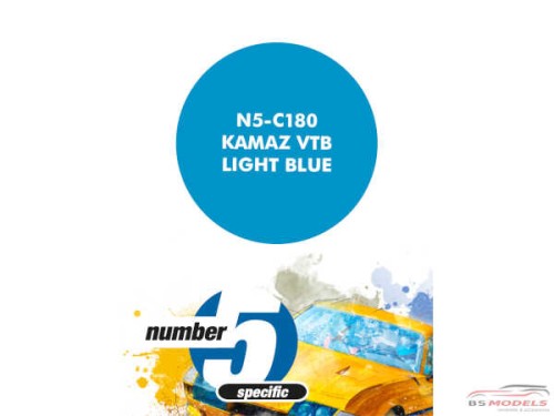 N5C180 Kamaz VTB Light Blue  for Zvezda 3657 Paint Material