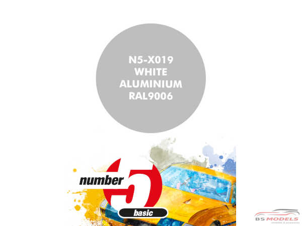 N5X019 White Aluminium RAL9006 Paint Material