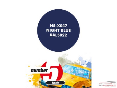 N5X047 Night Blue RAL5022 Paint Material