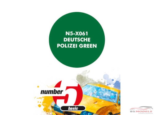 N5X061 Deutsche Polizei Green Paint Material