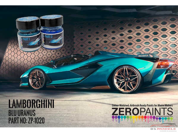 ZP1020-Blu Uranus Lamborghini Blu Uranus 0356  60ml Paint Material