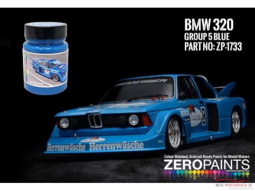 ZP1733 BMW 320 Gr.5  Blue paint 60ml Paint Material