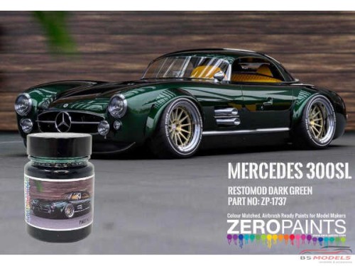 ZP1737 Mercedes 300SL Restomod Dark Green paint 60ml Paint Material