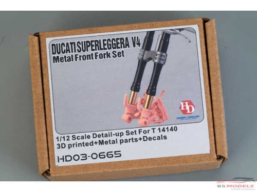 HD030665 Ducati Superleggera V4 Metal Front Fork set for TAM 14141 Etched metal Accessoires