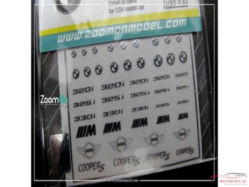 ZD024 BMW logo metal sticker Multimedia Accessoires