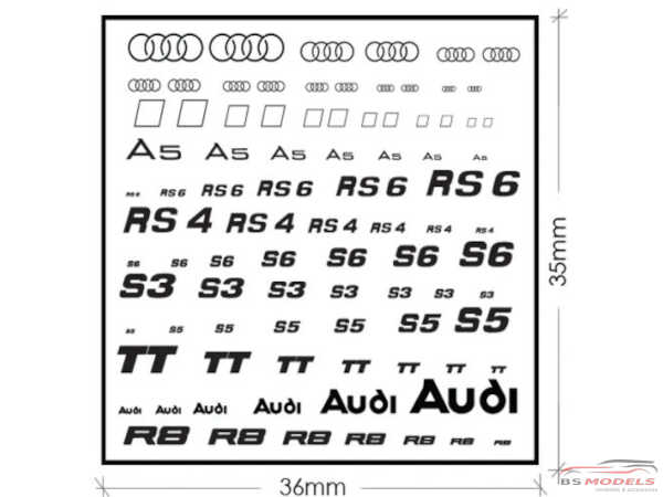 ZD025 Audi logo metal sticker Multimedia Accessoires