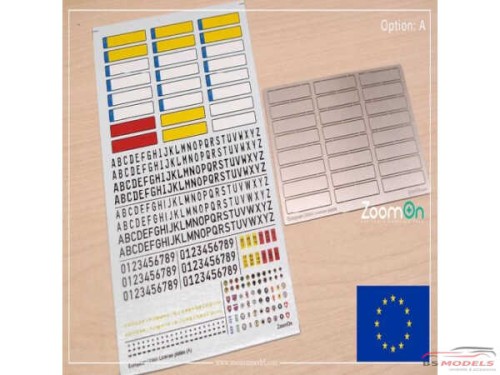ZD168 European Union license plates Multimedia Accessoires