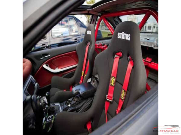 ZT017R Racing seatbelt set (Red) Multimedia Accessoires