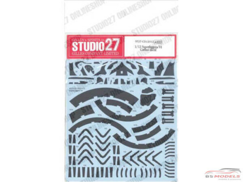 STU27CD12012 Ducati Superleggera V4 carbon decal Waterslide decal Decal