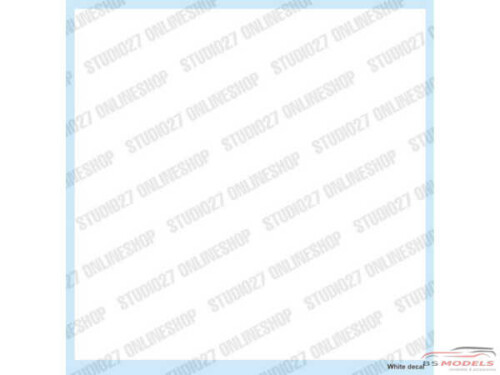 STU27FP0042 White Decal (130x130 mm) Waterslide decal Decal