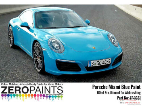 ZP1031-M5C Porsche Miami Blue M5C 60ml Paint Material