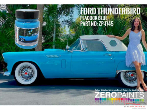ZP1745 Ford Peacock Blue paint 60ml Paint Material
