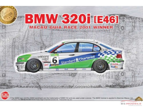 PN24041 BMW 320i E46 Touring Macau winner 2001 Plastic Kit