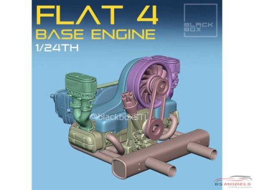 THM24003EN Flat 4 engine + special turbo kit Resin Transkit