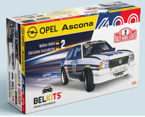 BEL020 Opel Ascona 400 Monte Carlo 1982 #2  Walter Röhrl - Christian Geistdörfer Plastic Kit