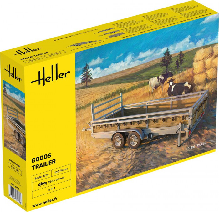 HEL80778 Goods Trailer Plastic Kit