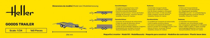 HEL80778 Goods Trailer Plastic Kit