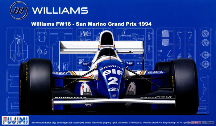 FUJ090580 Williams FW16 San Marino GP 1994 (GP-014) Ayrton Senna Plastic Kit