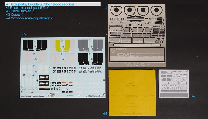 Z051 Dodge Challenger Saleen 570X transkit for Revell Multimedia Accessoires