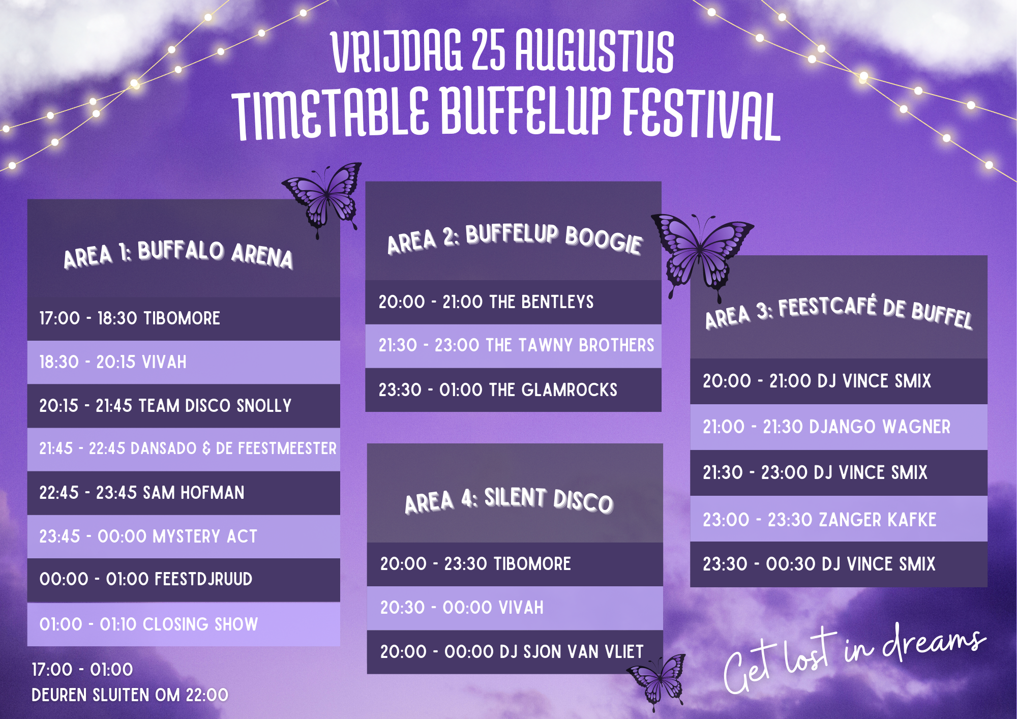Timetable Buffelup