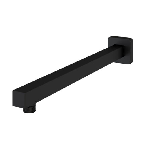 60.1034_0 Wall Mounted Square Fixed Over Head Shower Arm Black