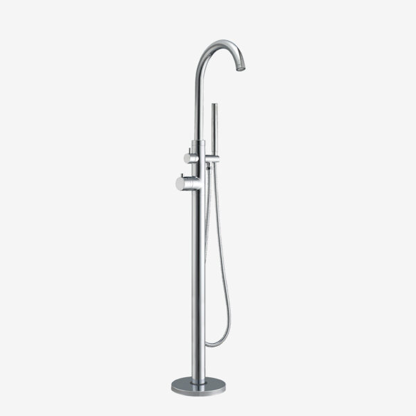 Chrome Helston Bath Shower Mixer Tap with Handset