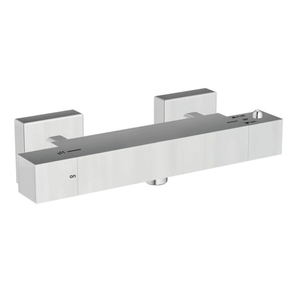 Chrome Square Exposed Bar Valve