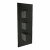 Black Triple Handle, 2 Outlet Concealed Valve