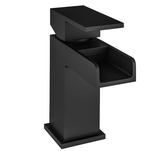 79.1035_0 Black Abberton Basin Mono Tap with Waste